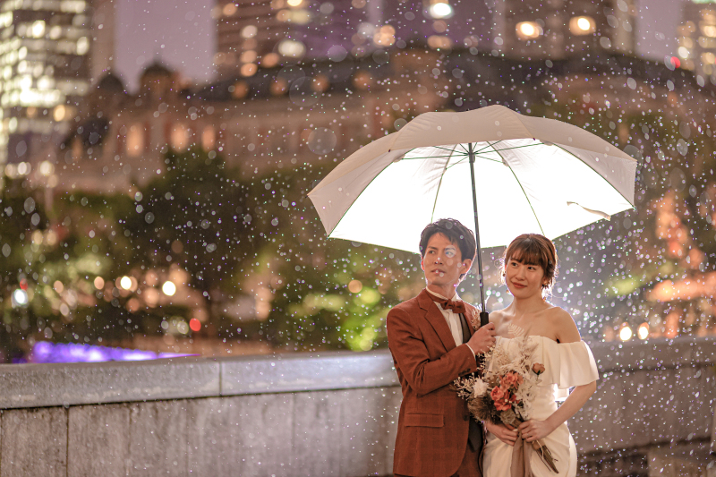 相合傘も素敵に♡