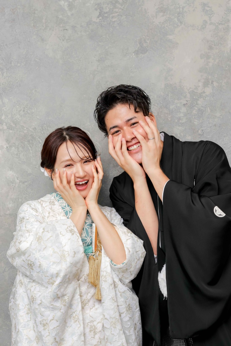 お揃いのポーズ!