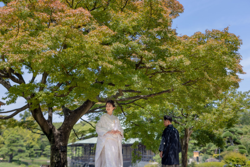 自然豊かな公園の中で撮影した一枚