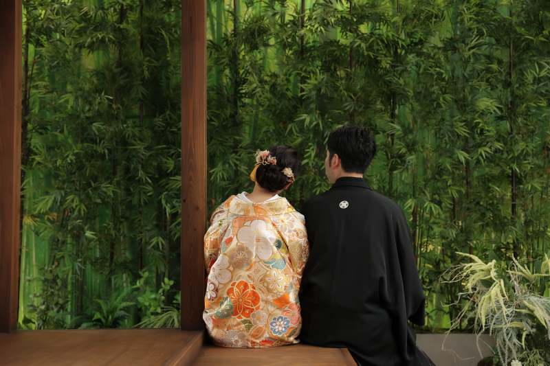 後ろ姿のお2人も♪