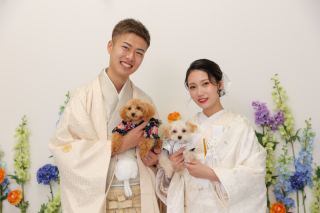 【和装洋装スタジオ】わんちゃんも一緒に♪