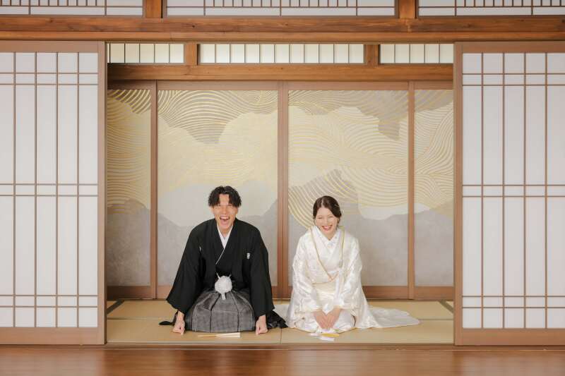 正座ショット。