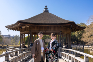 【和装ロケーションプラン】和装×シカ IN 奈良公園