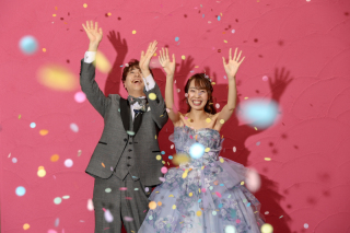 【和装洋装スタジオプラン】華やかに舞う二人だけの世界