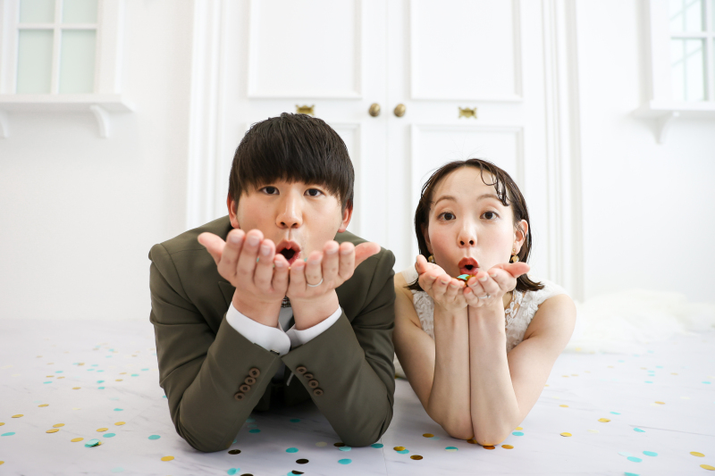 洋装ラストはコンフェッティで!