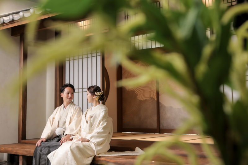 縁側でまったりと