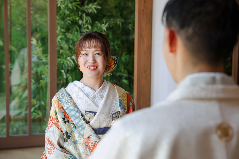 日本家屋の中から。