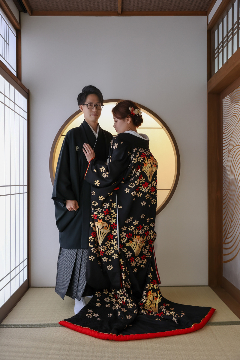 色打掛も美しく撮影