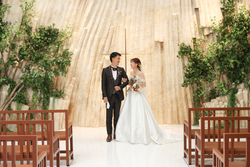 チャペルから撮影スタート！