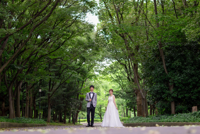 たくさんの緑に囲まれた大阪城公園