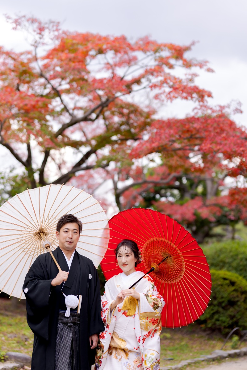 紅葉で。