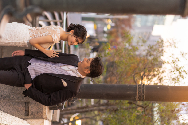 夕暮れの時間で