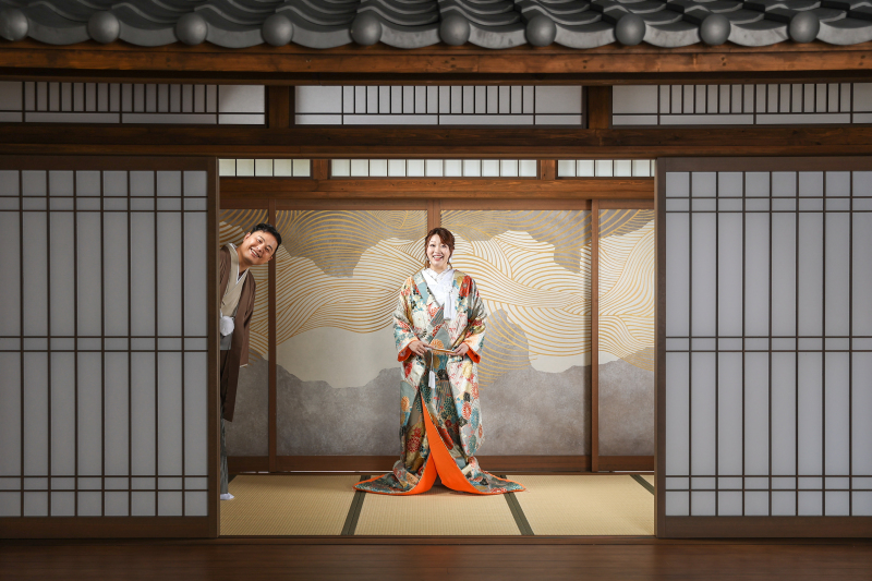 色打掛にお着替えし