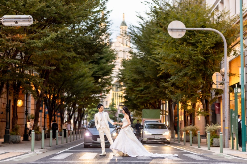 新郎さまのエスコート。