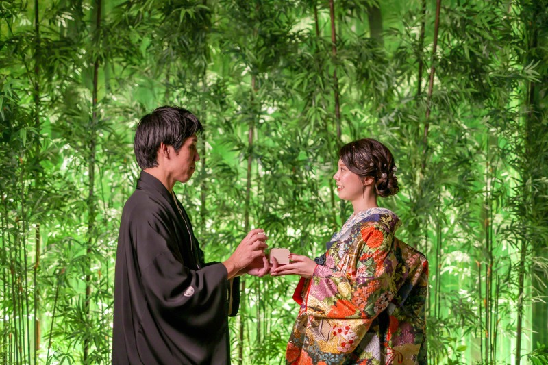 プロポーズの瞬間を再現