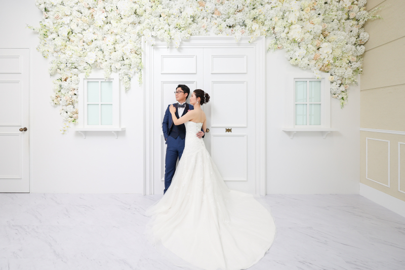 白のウエディングドレス