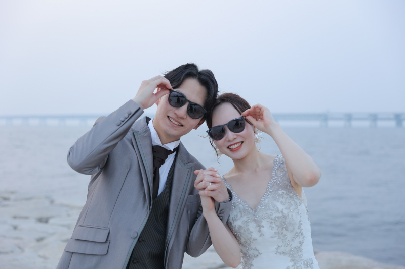 サングラスで！