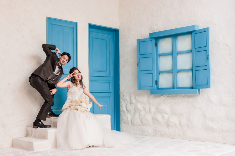 お二人らしさ溢れる一枚で撮影は終了✴︎