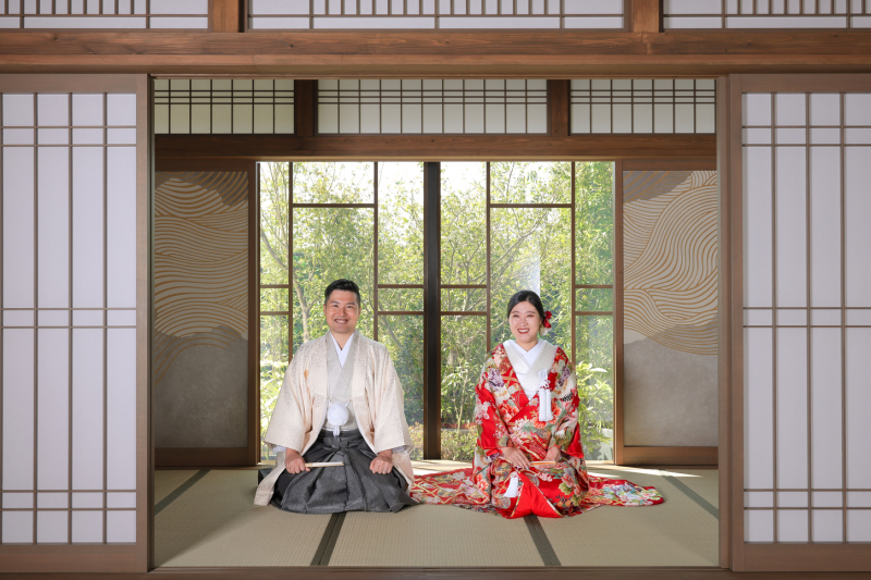 一日の始まりは和装から…