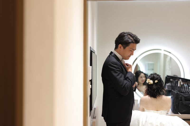 お色直しも丁寧に