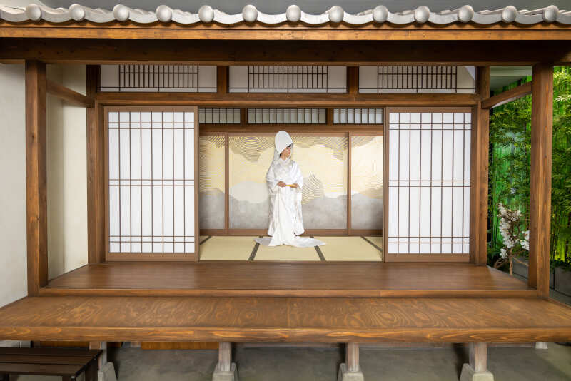 白無垢には綿帽子を