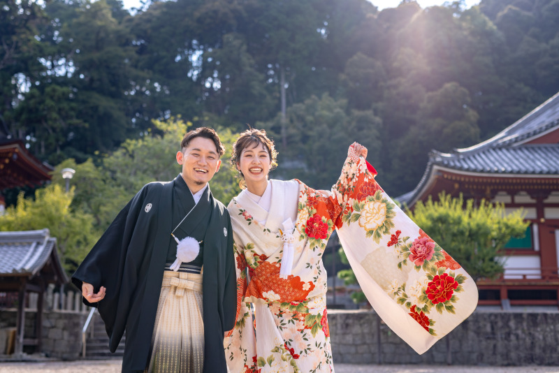 おふたりの笑顔をまぶしすぎる一枚