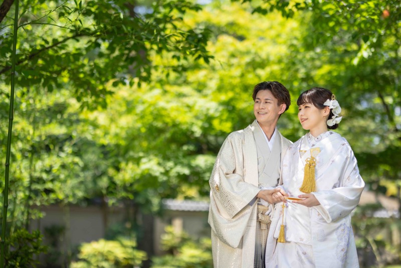 白紋付×白無垢