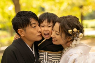 【洋装スタジオ和装ロケーションプラン】家族の思い出の日