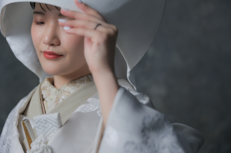 綿帽子で日本らしさを