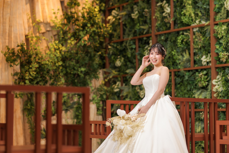 新婦さまお一人ショット。