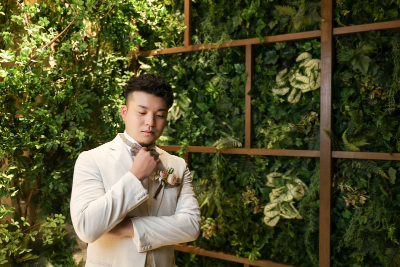 新郎様お一人ショット