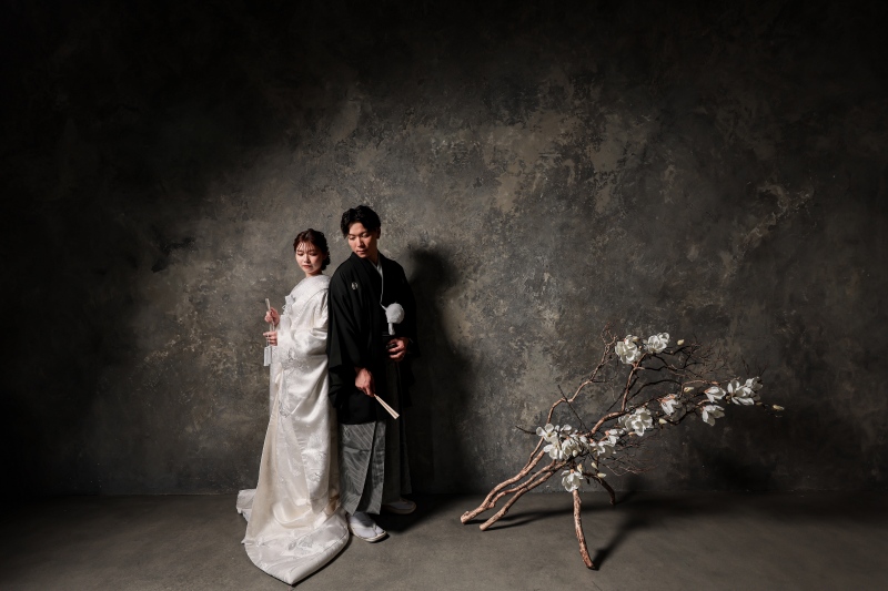 和装ラストはカッコよく決めて