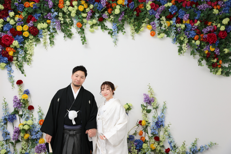 最後はカラフルなお花で!