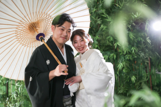 【和装スタジオ】お二人とねこさまと