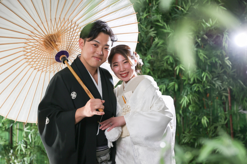 【和装スタジオ】お二人とねこさまと