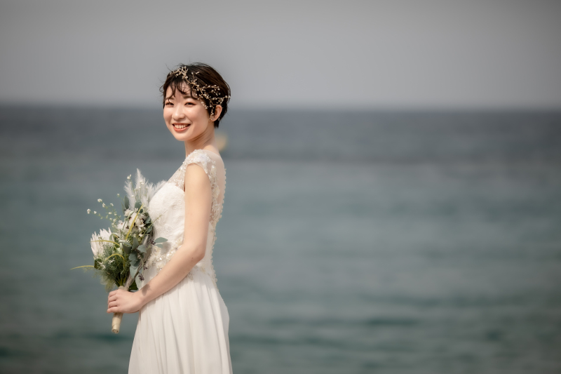 新婦様おひとりでの撮影も実施