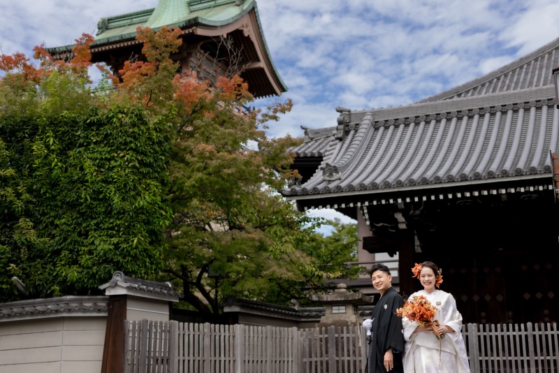 タクシーを下車してすぐ撮影！