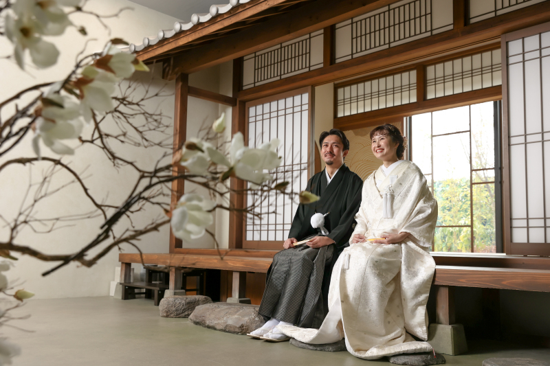 縁側でホッと一息。