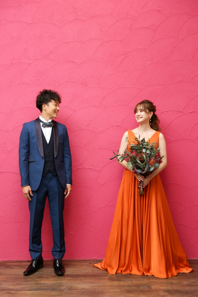 カラードレスで鮮やかに♪