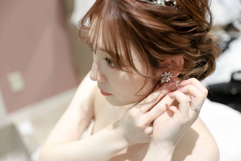 お支度写真もしっかりと残します