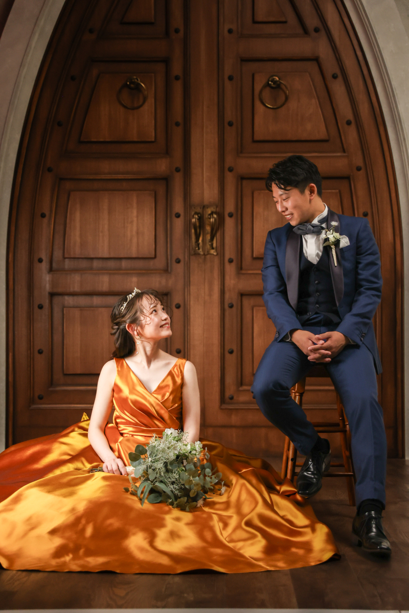 見つめ合いショット。