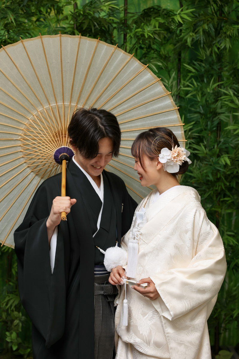 照れるおふたり
