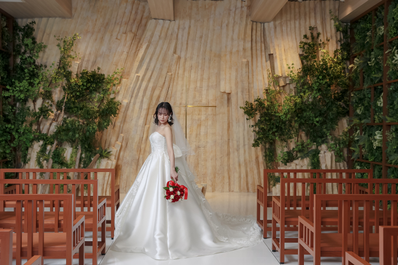 新婦さまお1人ショット。