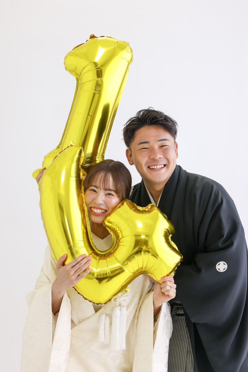 数字のバルーンを使って！