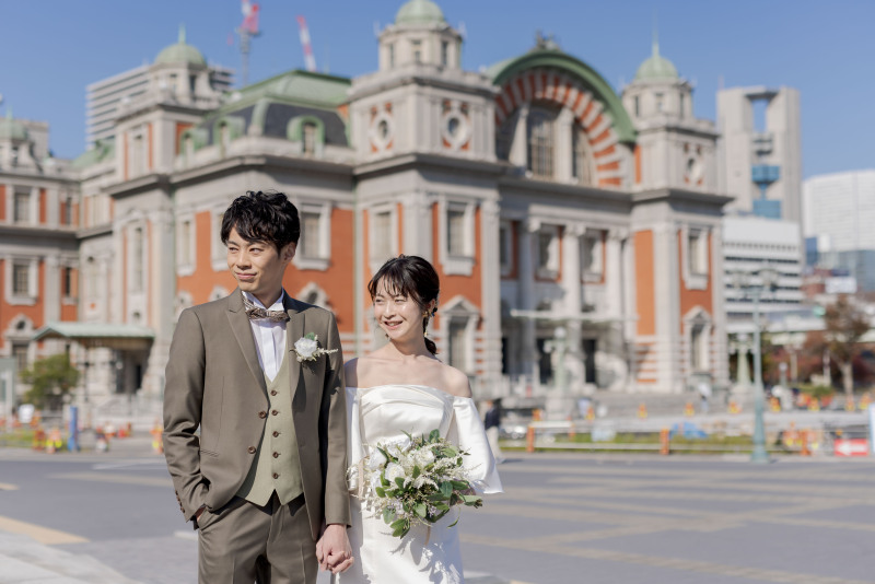 【洋装ロケーションプラン】大空と太陽の元で街フォトを！