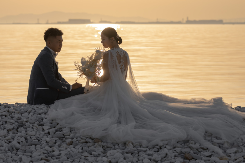 サンセット✖️海