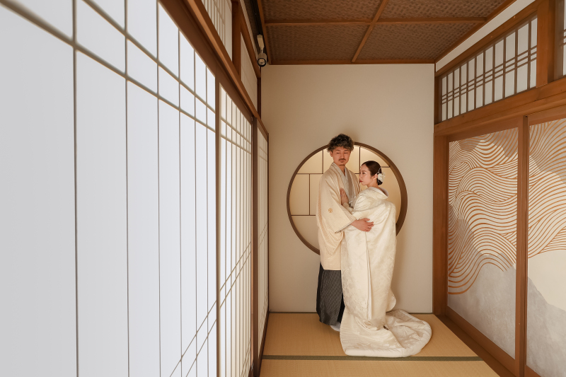 奥行きのあるショットも。