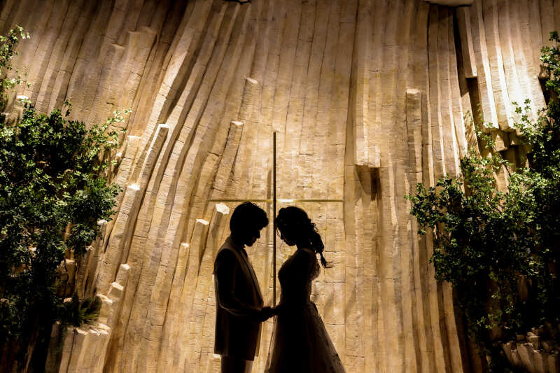 シルエットの雰囲気でおしゃれに撮影