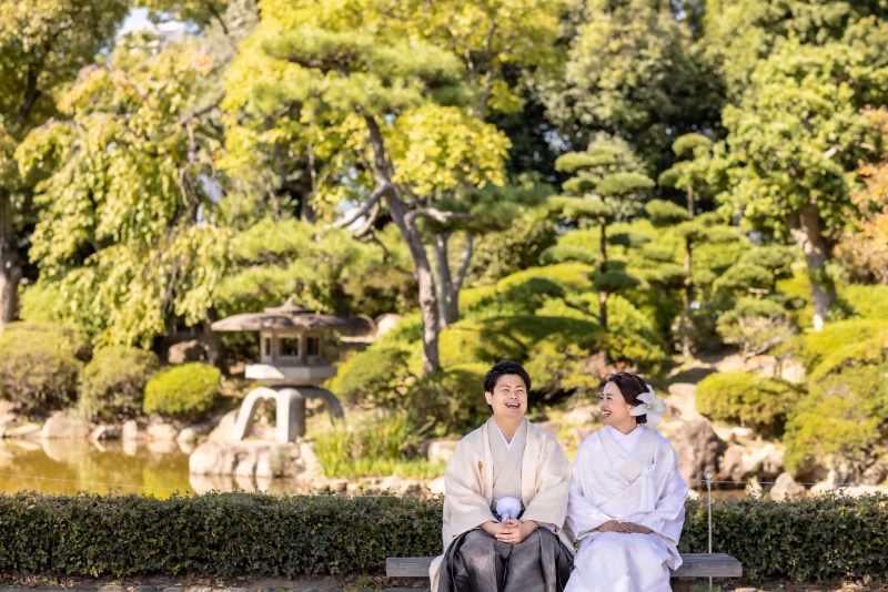 休憩中のお2人。