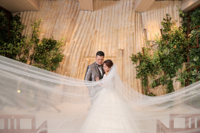 ベールもこんなに素敵な一枚に！